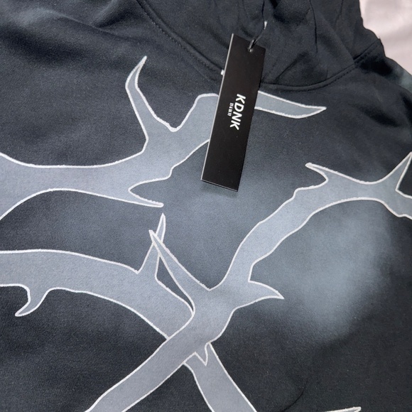 KDNK Sweatsuit Thorn Style Black/Charcoal Grey Men Size Small, Medium and Large - Picture 4 of 10